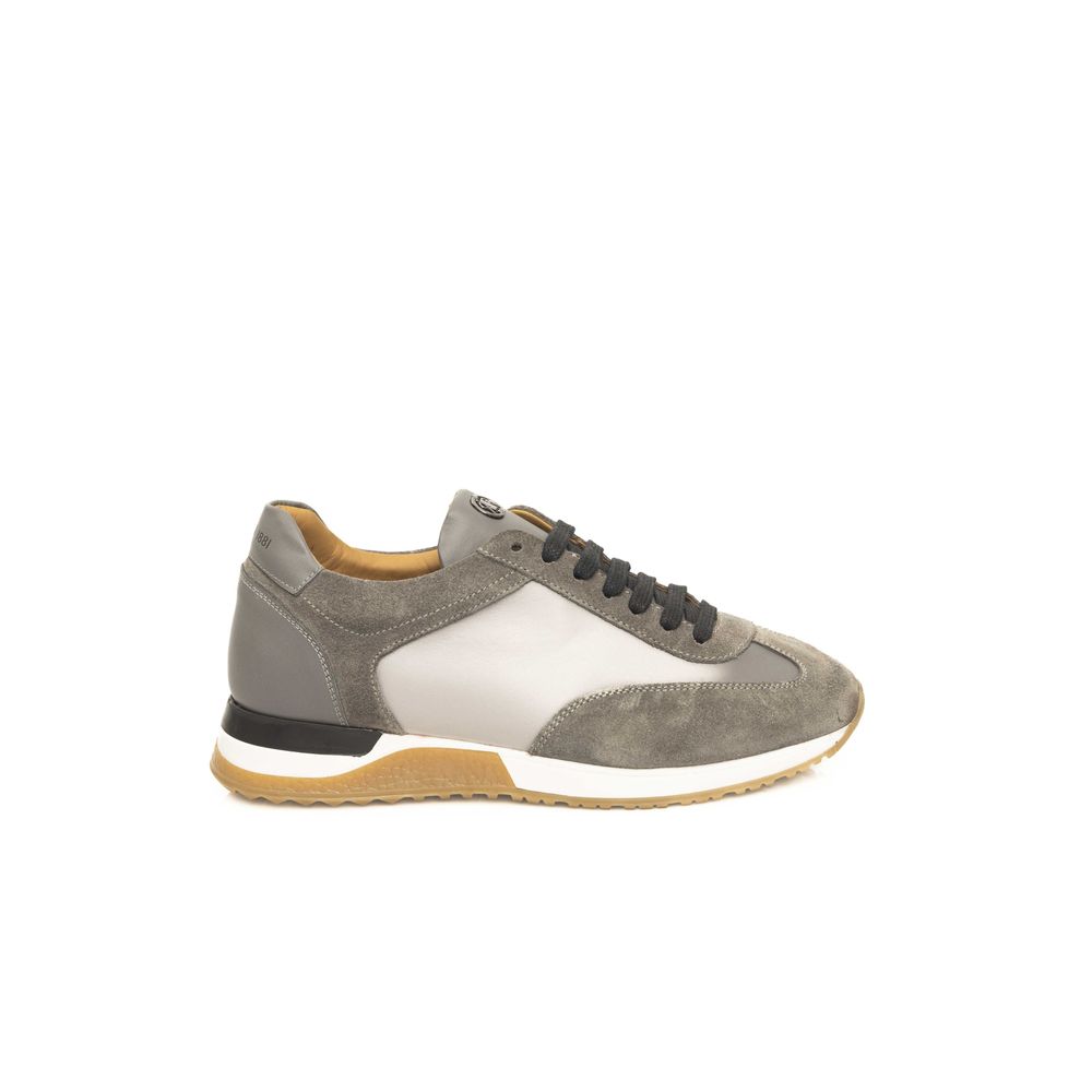 Zapatillas Cerruti 1881 de piel gris para hombre