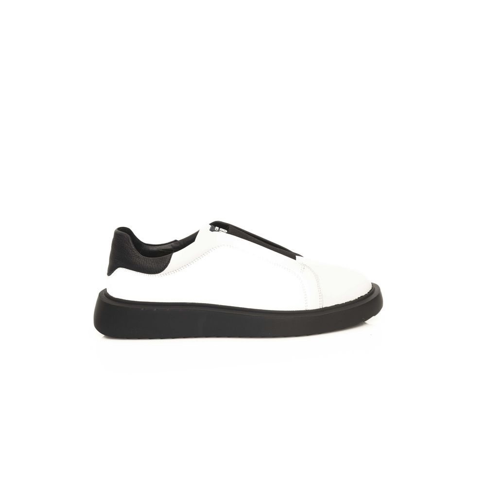 Zapatillas Cerruti 1881 de piel de becerro blanca para hombre