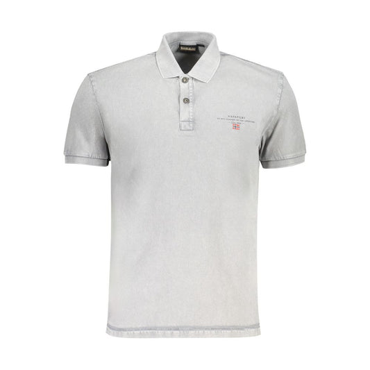 Polo de algodón gris de Napapijri