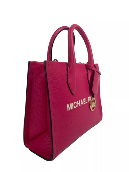 Bolso tote pequeño de cuero con cremallera en la parte superior Mirella de Michael Kors