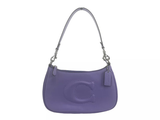 COACH Teri - Bolso bandolera de piel lisa en color morado