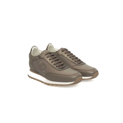 Zapatillas Cerruti 1881 de piel beige para mujer