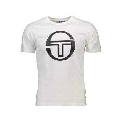 Camiseta de algodón blanca Sergio Tacchini