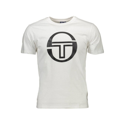Camiseta de algodón blanca Sergio Tacchini