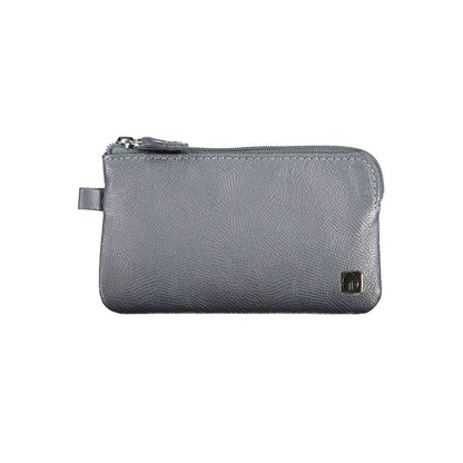 Cartera de cuero azul