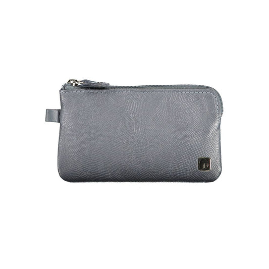 Cartera de cuero azul