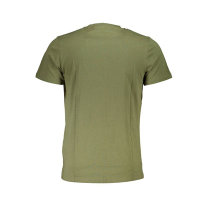 Camiseta de algodón verde Cavalli Class