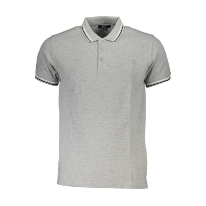 Polo de algodón gris Cavalli Class