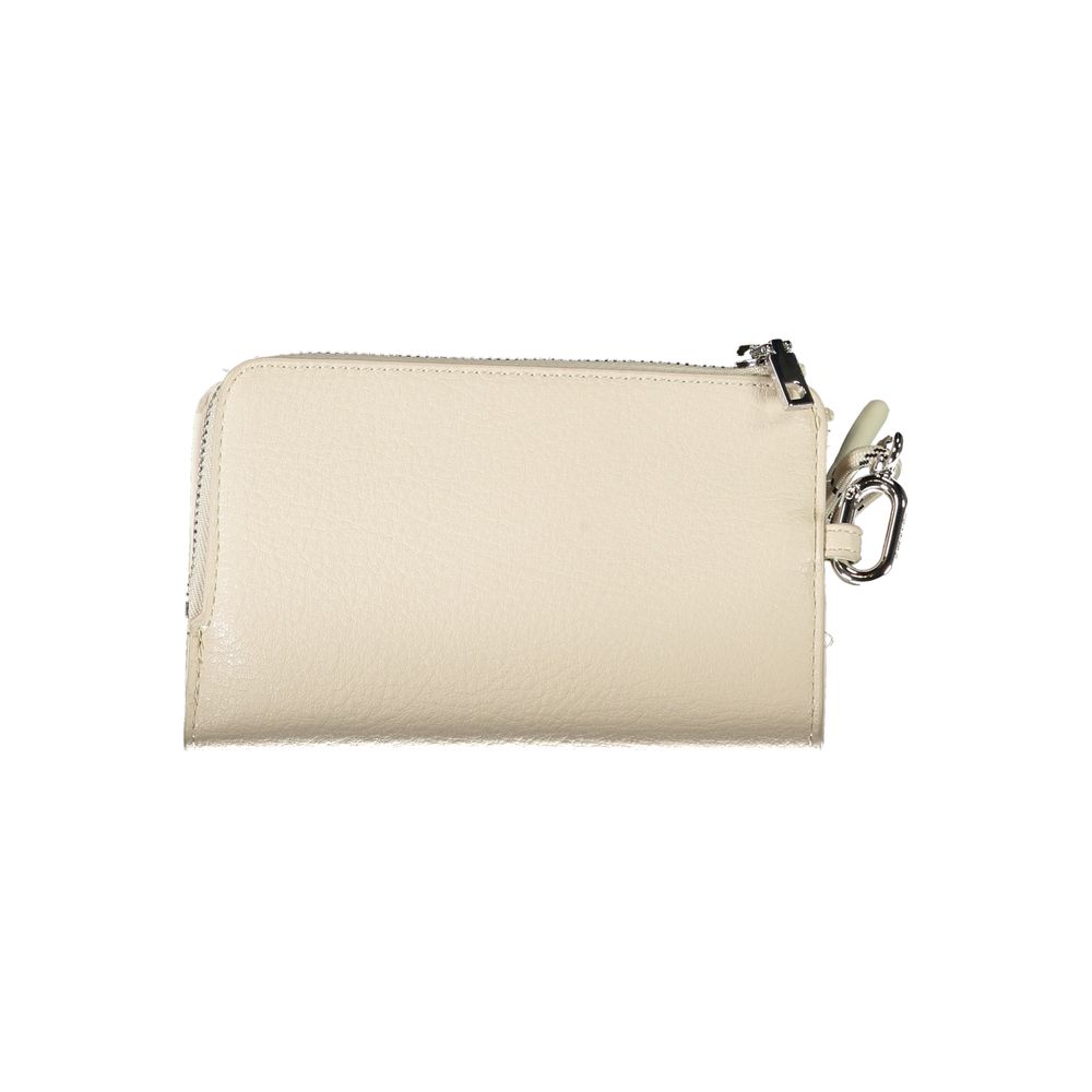 Monedero de polietileno beige Desigual