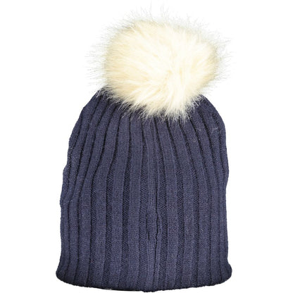 Gorro de poliéster azul