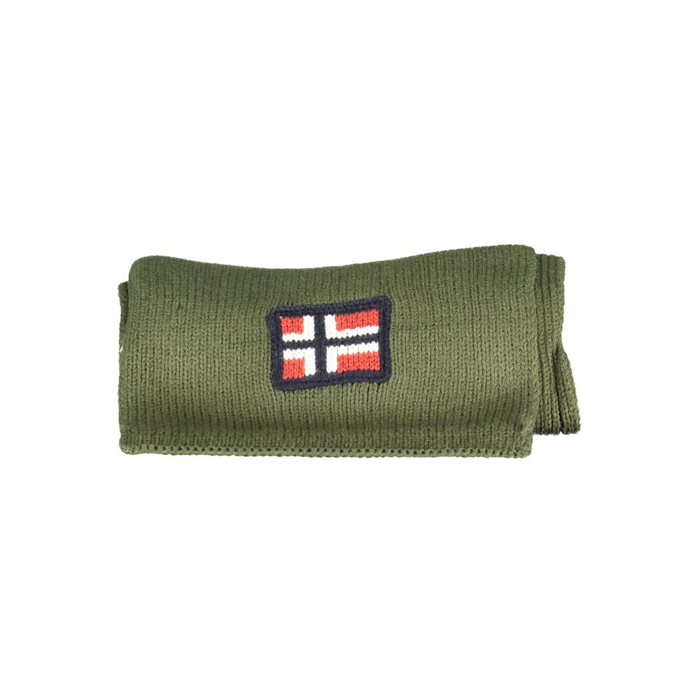 Bufanda acrílica verde de Noruega 1963