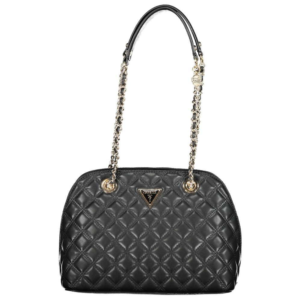 Bolso de mano de polietileno negro Guess Jeans