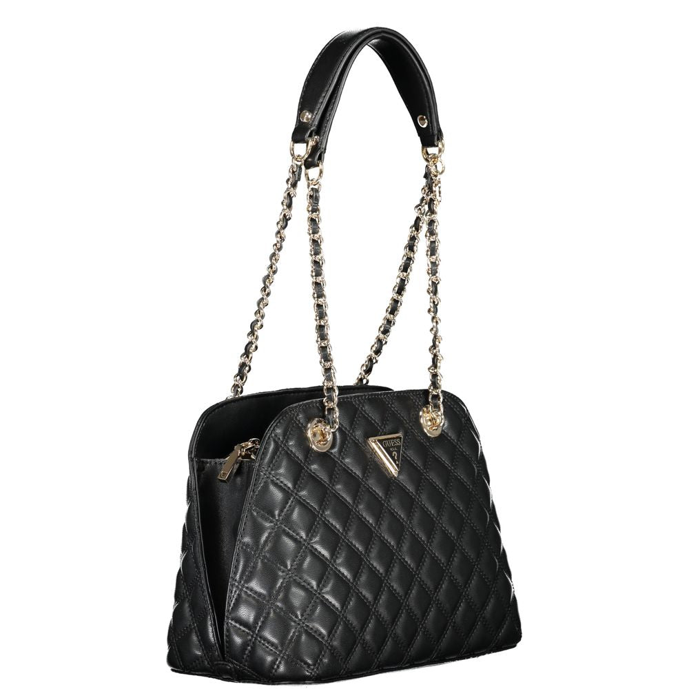 Bolso de mano de polietileno negro Guess Jeans