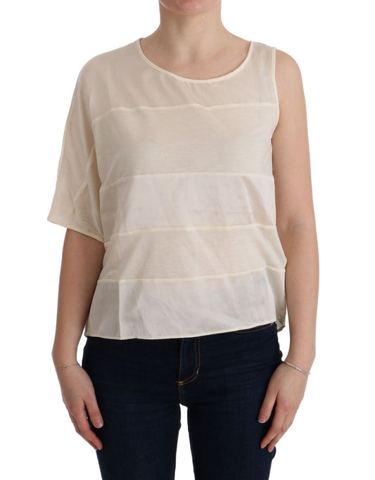 Blusa sin mangas en modal color beige de Costume National - Elevated Basics