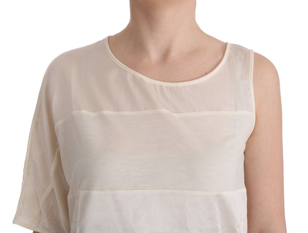 Blusa sin mangas en modal color beige de Costume National - Elevated Basics