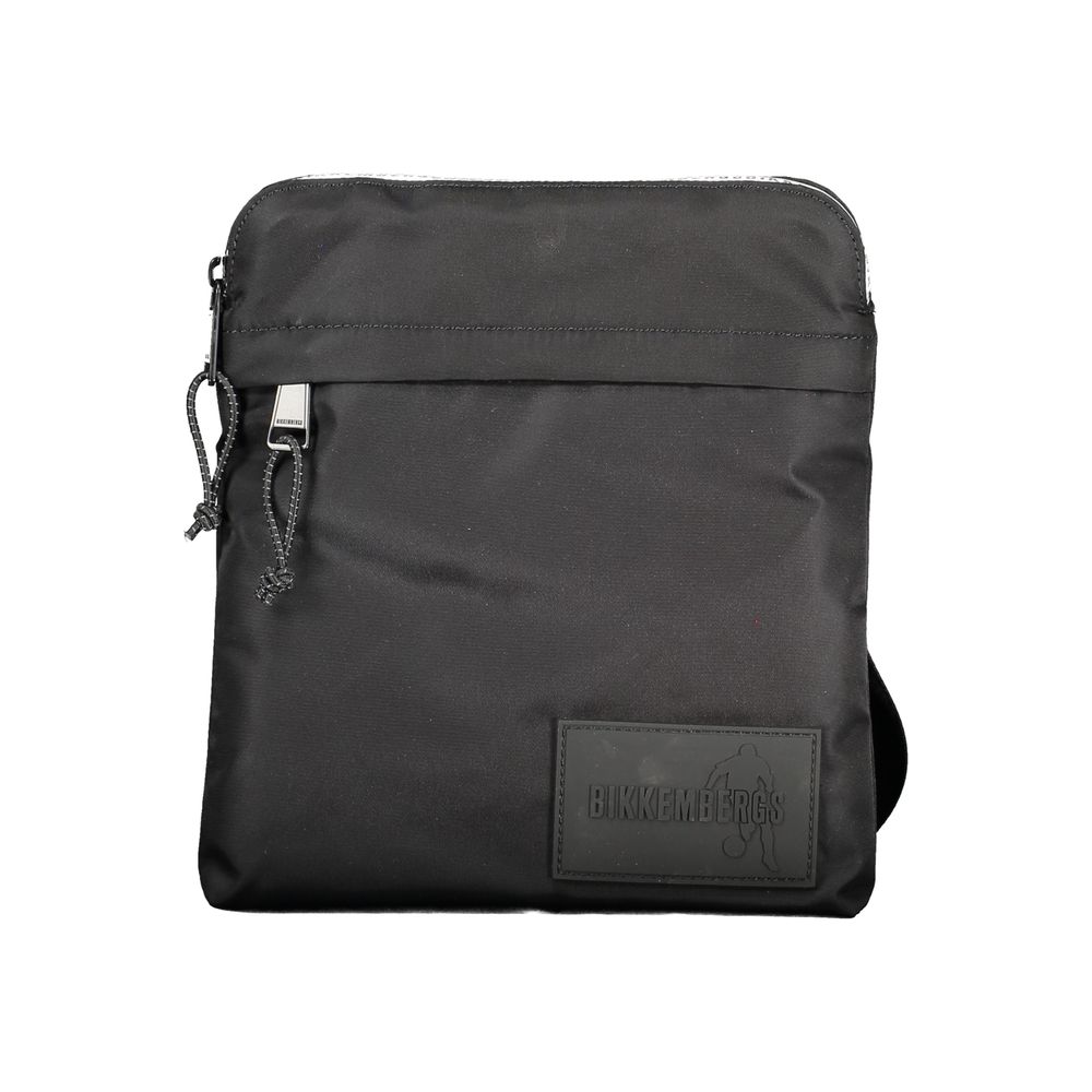 Bolso de hombro de nailon negro Bikkembergs