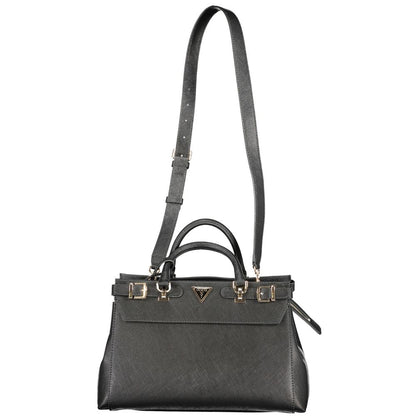 Bolso de mano de polietileno negro Guess Jeans