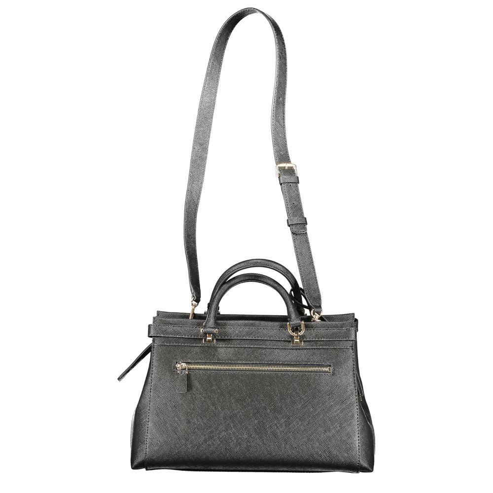 Bolso de mano de polietileno negro Guess Jeans