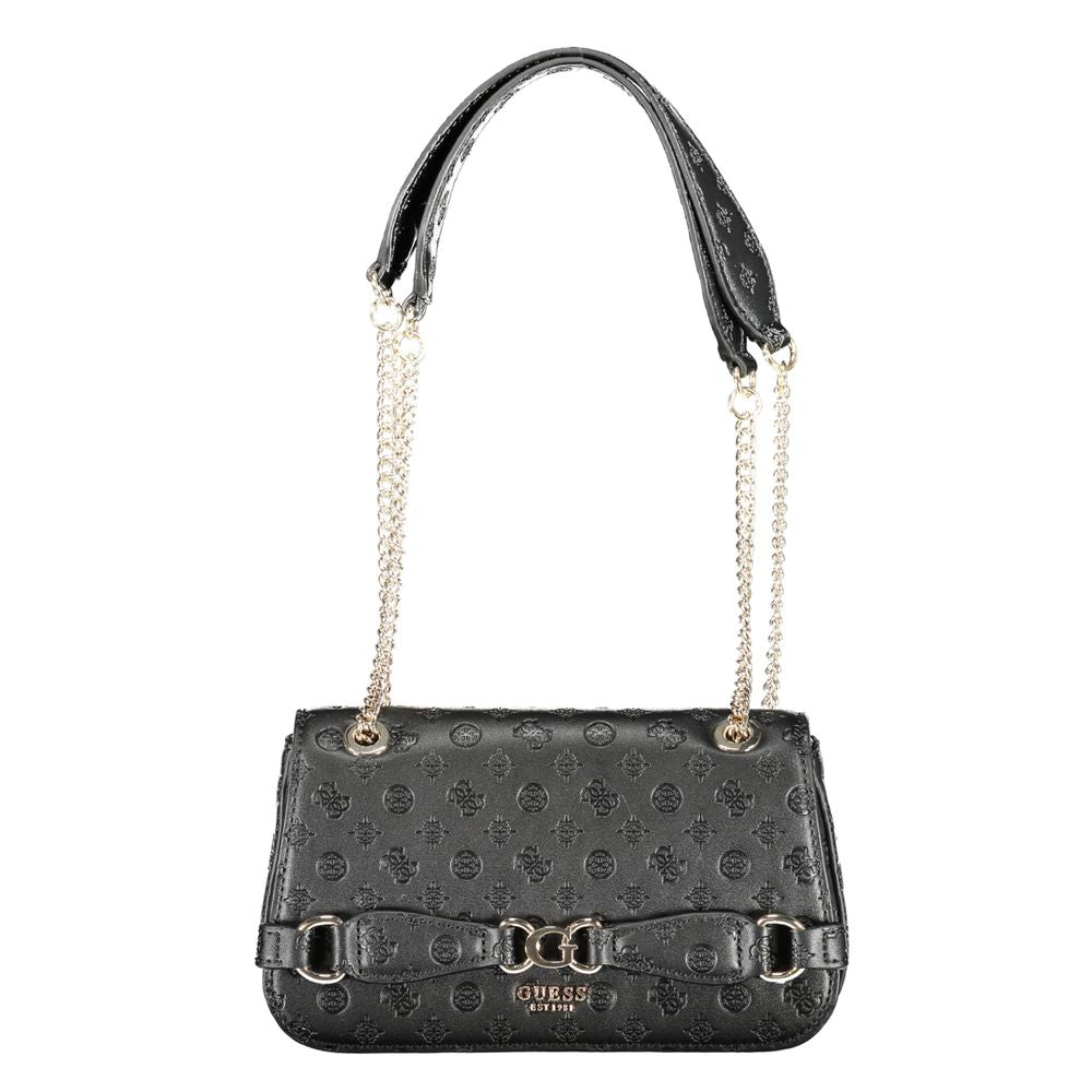 Bolso de mano de polietileno negro Guess Jeans