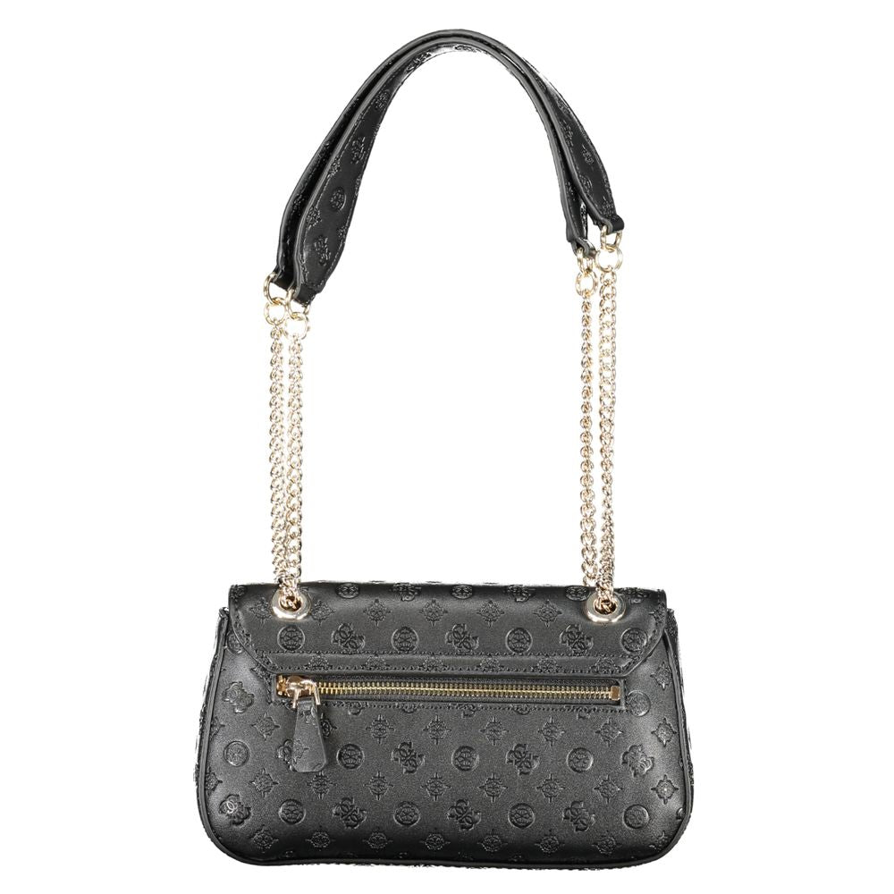 Bolso de mano de polietileno negro Guess Jeans