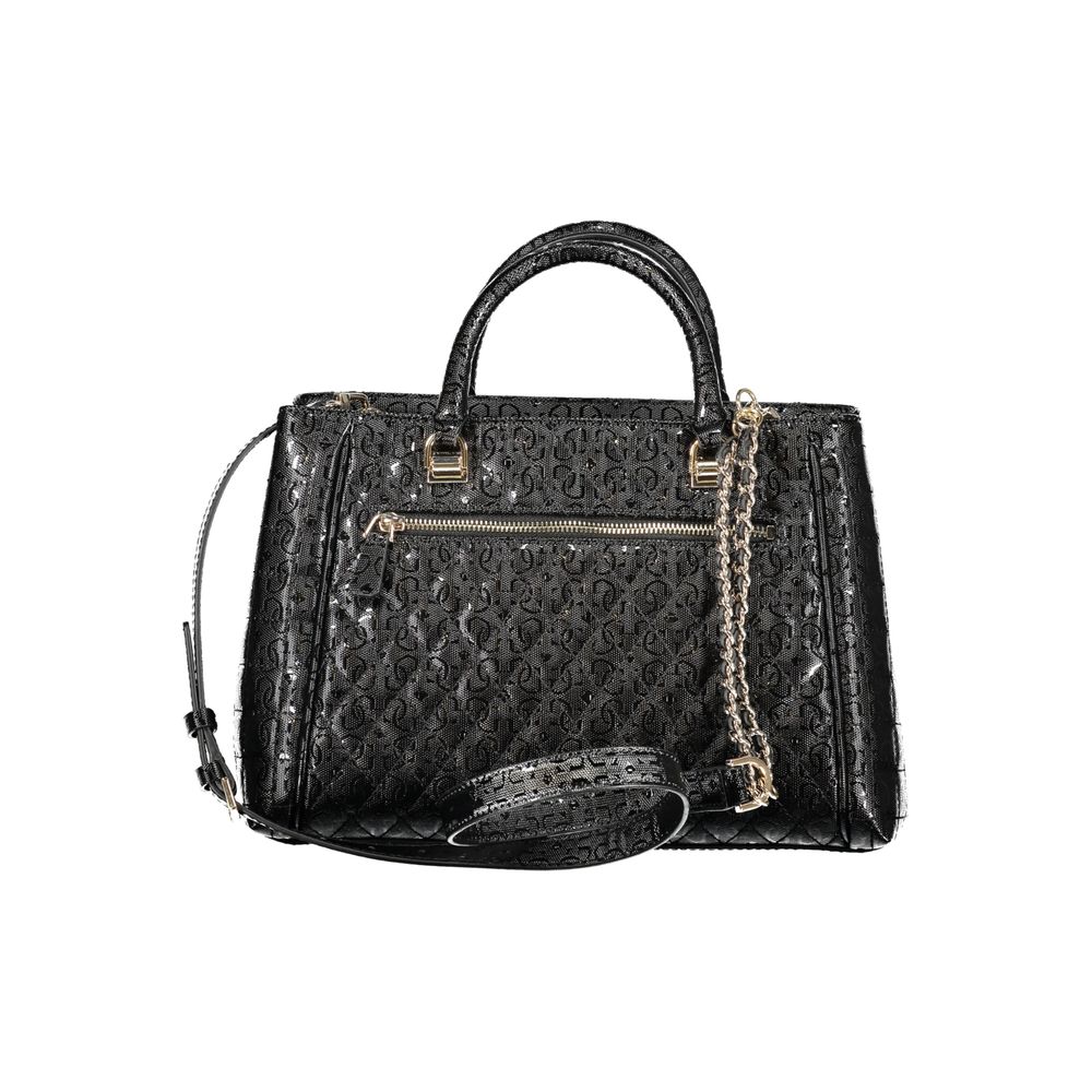 Bolso de mano de polietileno negro Guess Jeans