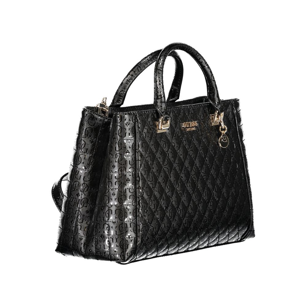 Bolso de mano de polietileno negro Guess Jeans