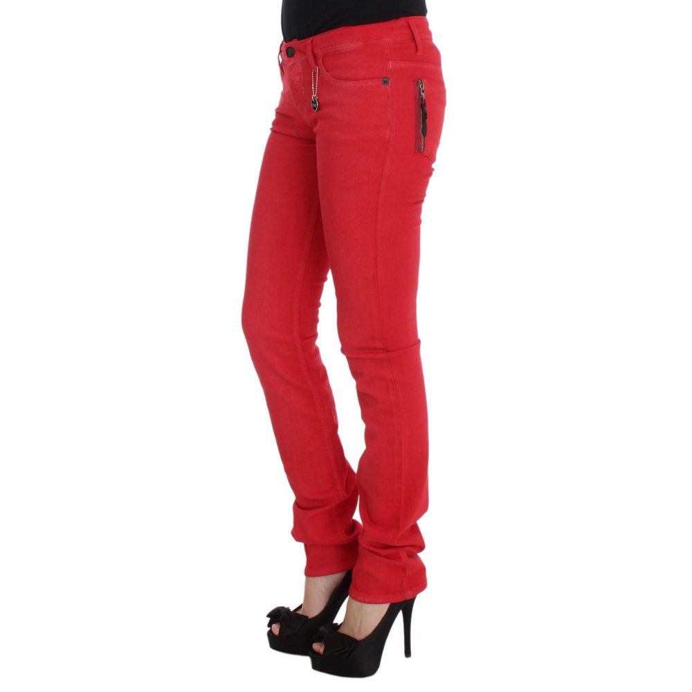 Costume National Red  Jeans & Pant