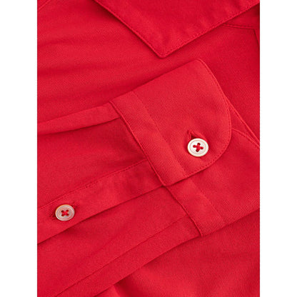 Polo de algodón italiano fucsia Gran Sasso