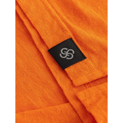 Polo elegante de lino naranja Gran Sasso