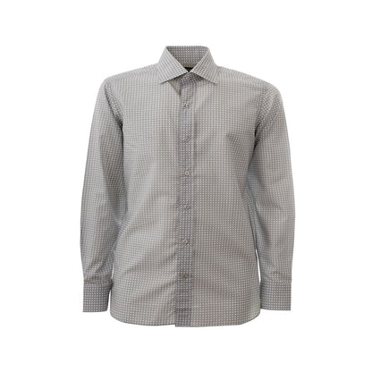 Camisa elegante de algodón gris de Tom Ford para hombre