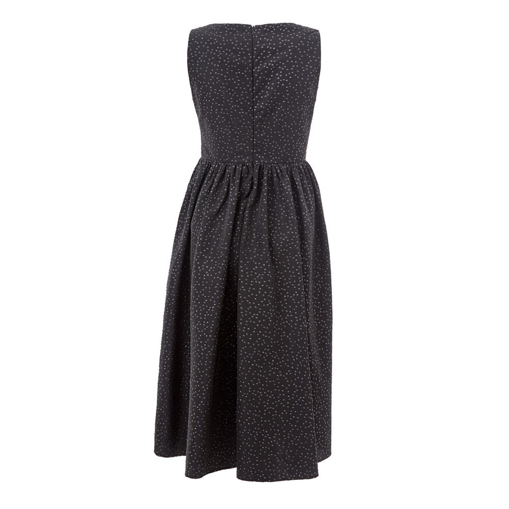 Vestido elegante de polietileno negro Lardini