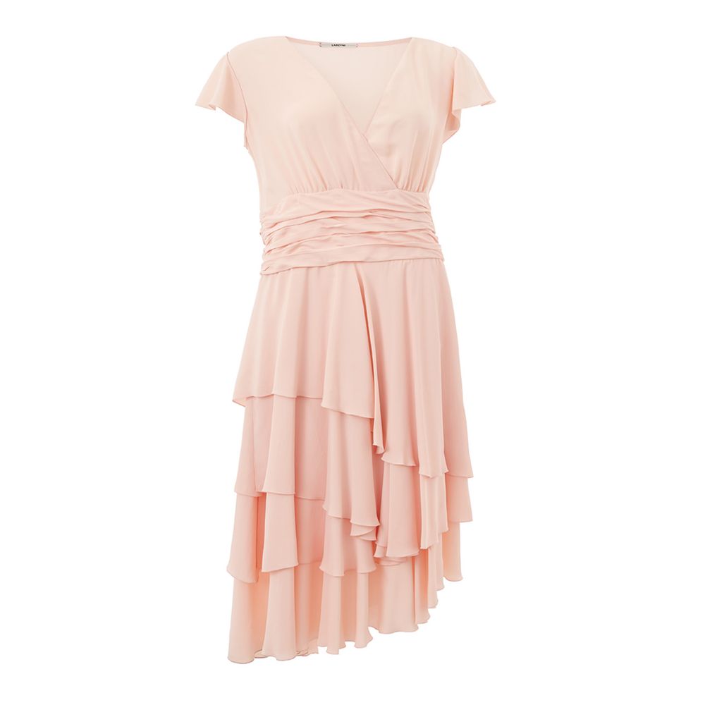 Vestido elegante de acetato rosa de Lardini