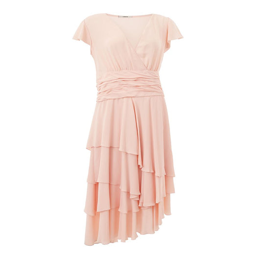 Vestido elegante de acetato rosa de Lardini