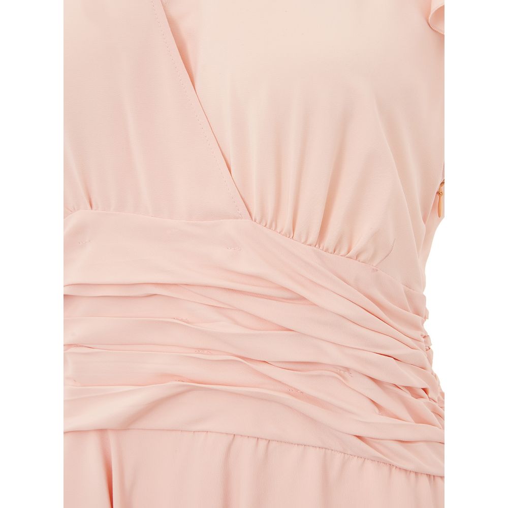 Vestido elegante de acetato rosa de Lardini