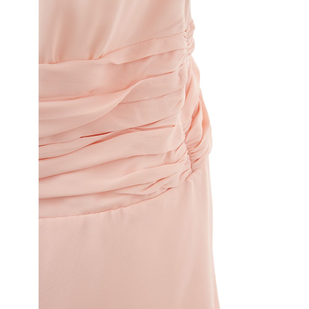 Vestido elegante de acetato rosa de Lardini