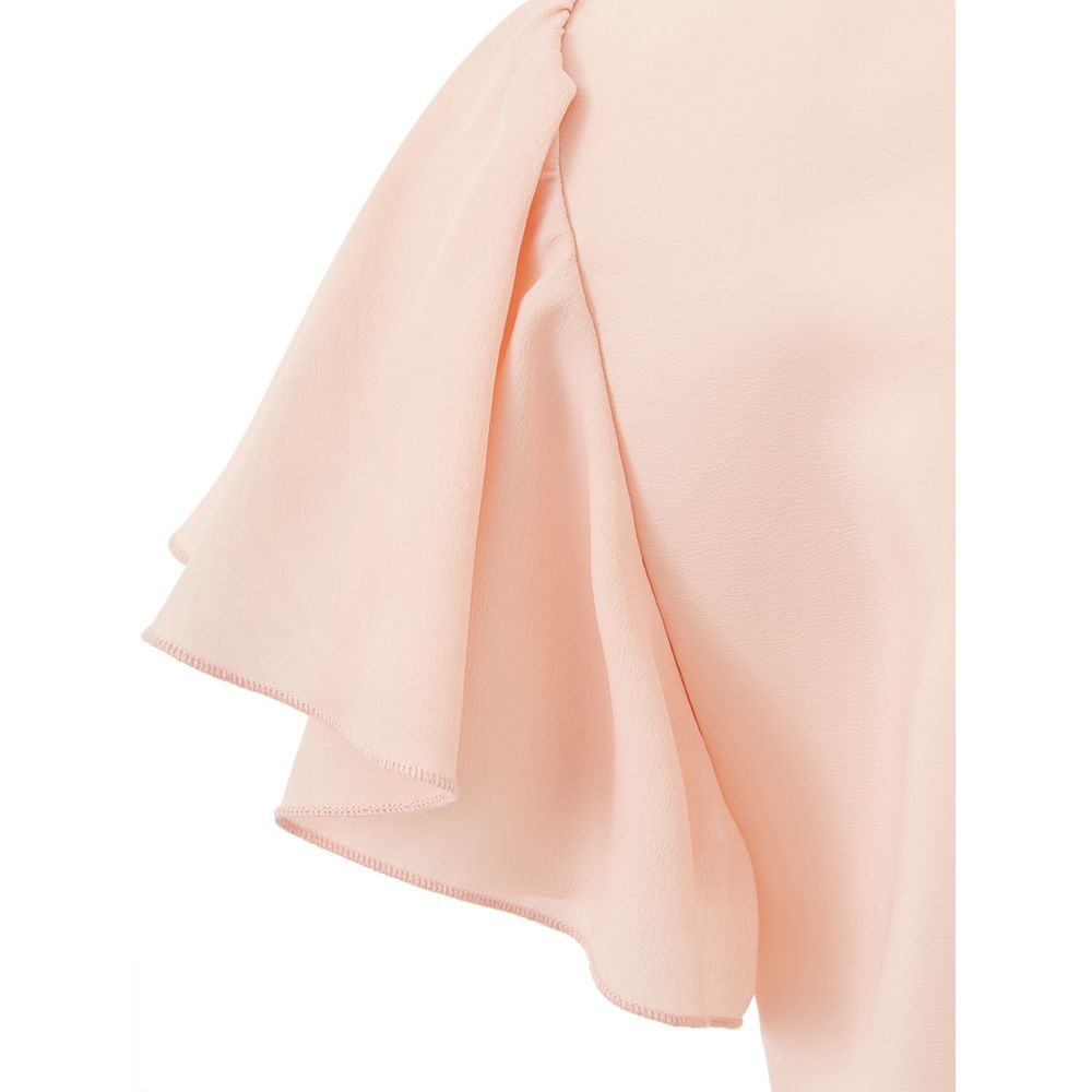 Vestido elegante de acetato rosa de Lardini