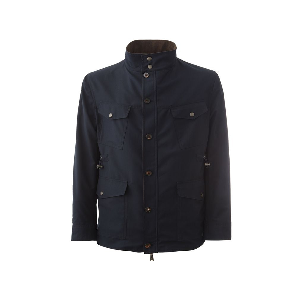 Chaqueta elegante de lana azul Lardini para hombre