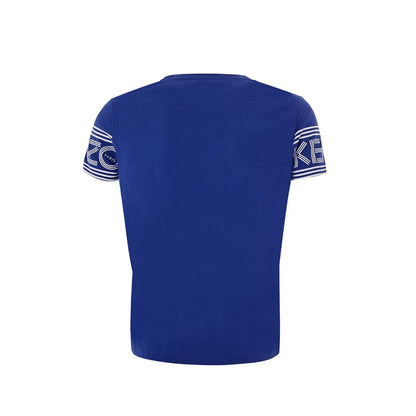 Kenzo Chic Blue Cotton Tee for Stylish Comfort