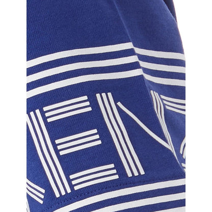 Kenzo Chic Blue Cotton Tee for Stylish Comfort