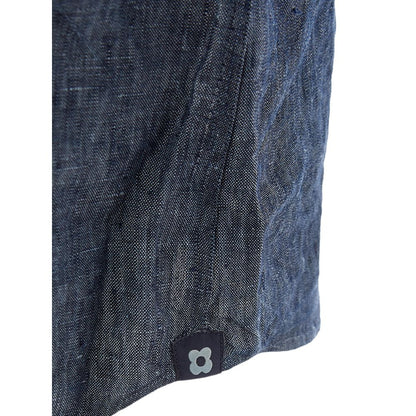 Camisa elegante de lino azul Lardini para hombre