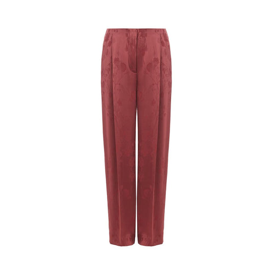 Pantalones elegantes de sastrería en color rojo de Lardini