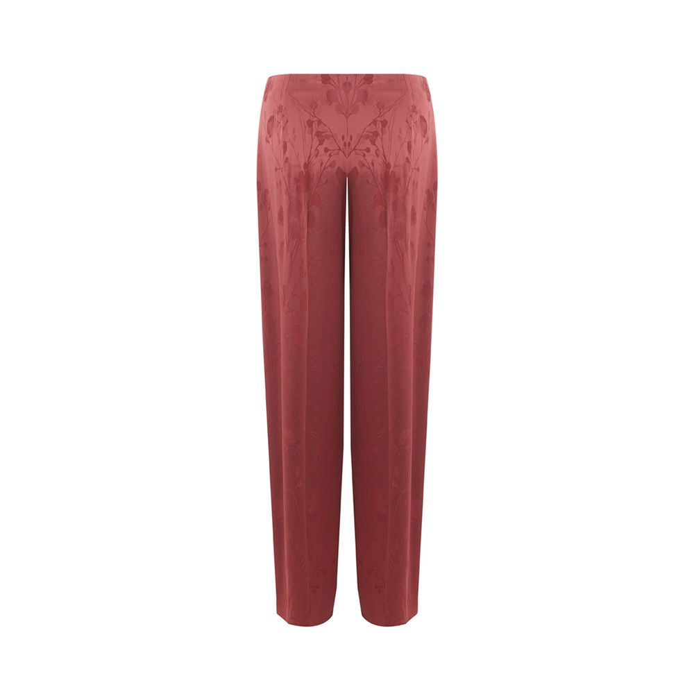 Pantalones elegantes de sastrería en color rojo de Lardini