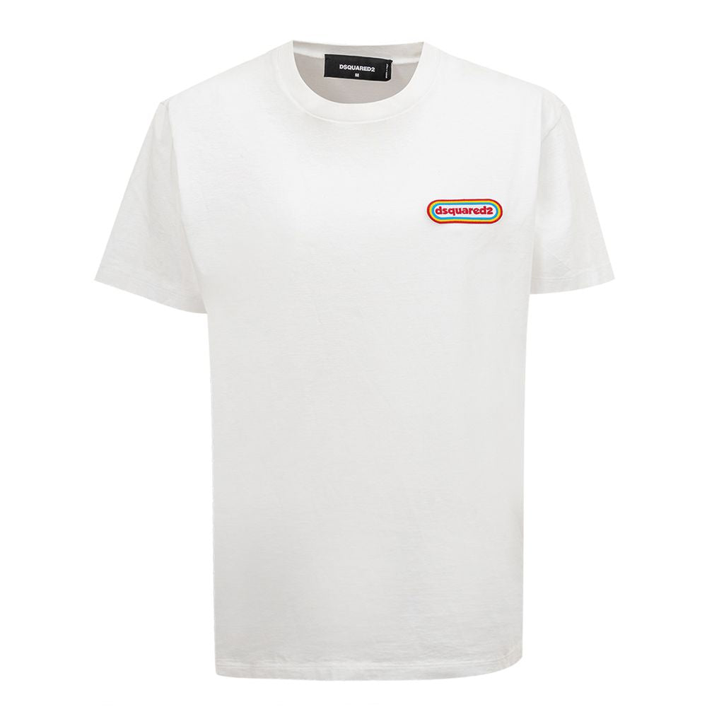 Camiseta básica de algodón blanca elegante de Dsquared²