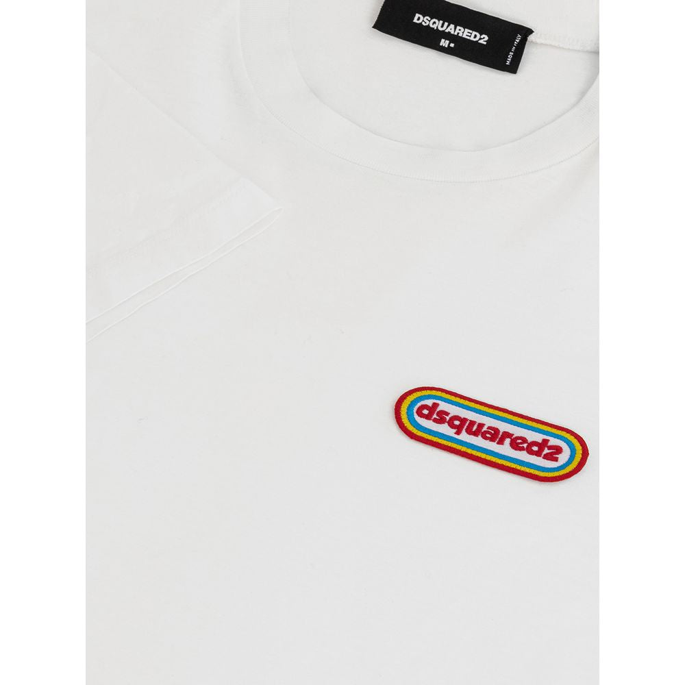 Camiseta básica de algodón blanca elegante de Dsquared²