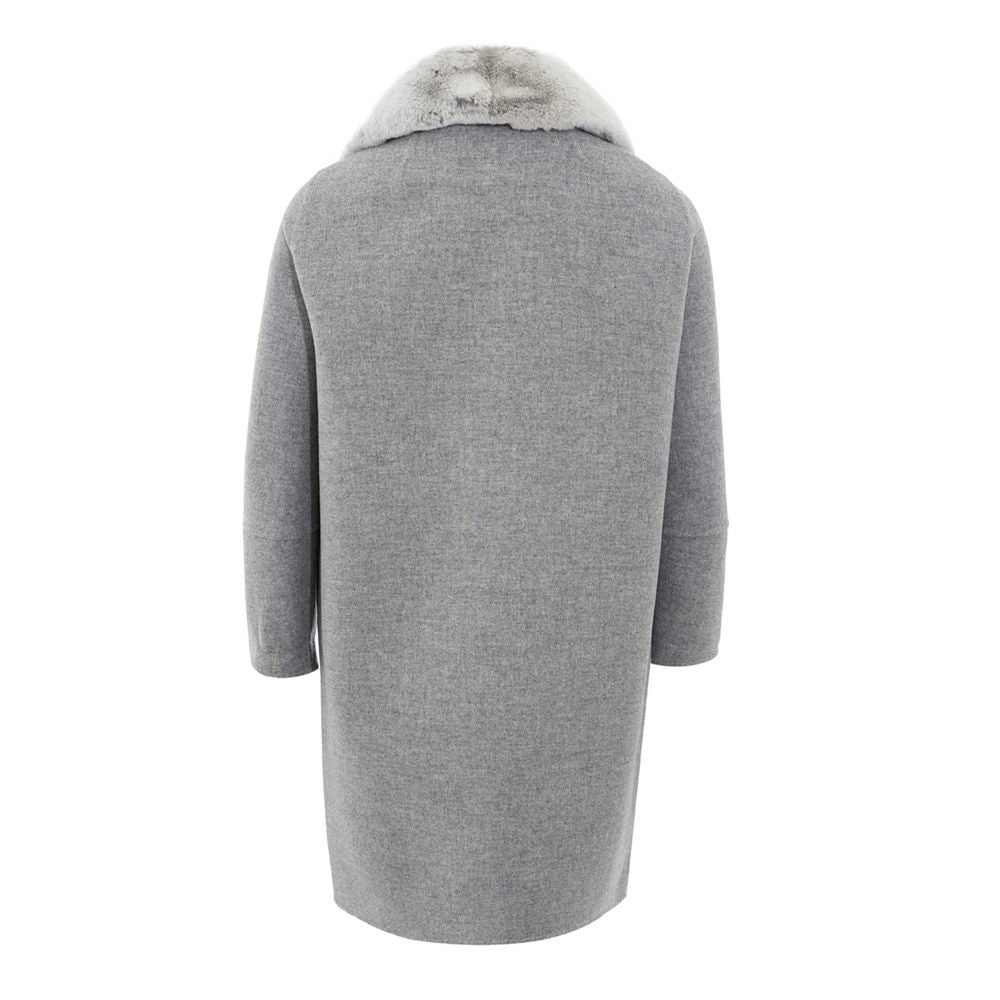 Chaqueta de lana gris elegante de Herno para un estilo atemporal