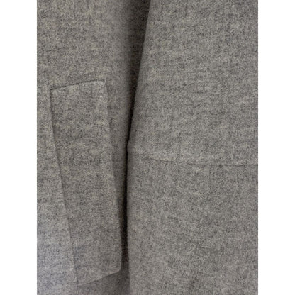 Chaqueta de lana gris elegante de Herno para un estilo atemporal