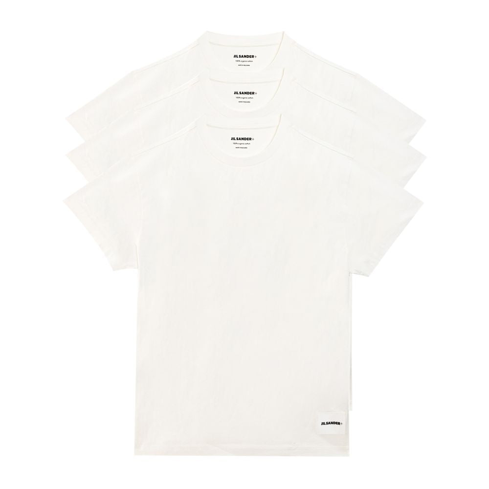Camiseta orgánica de algodón blanca de Jil Sander