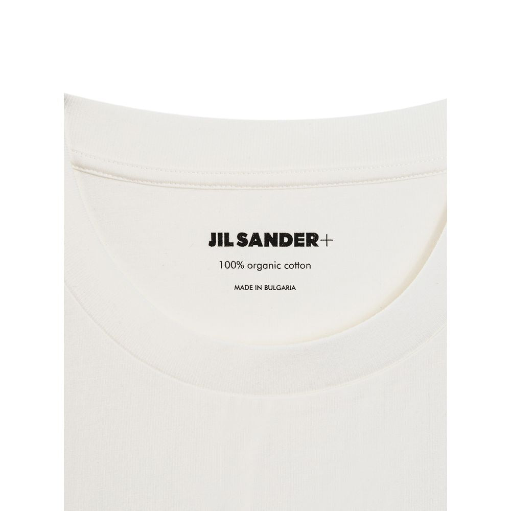 Camiseta orgánica de algodón blanca de Jil Sander