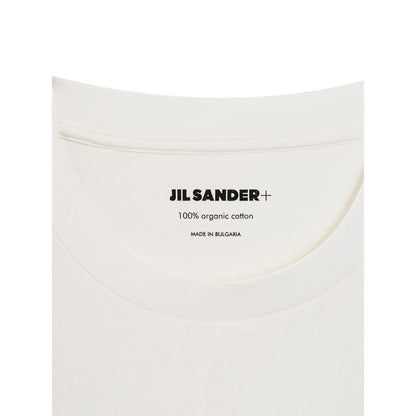 Camiseta orgánica de algodón blanca de Jil Sander