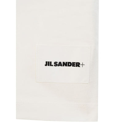 Camiseta orgánica de algodón blanca de Jil Sander